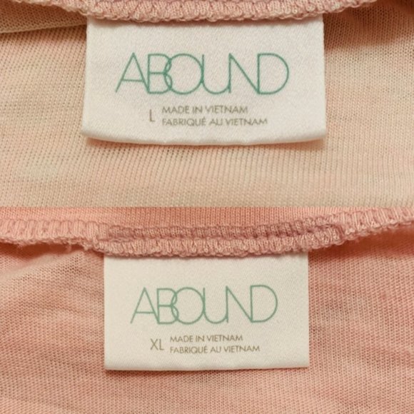 Abound Pink Burnout V-Neck Tee - Picture 5 of 6